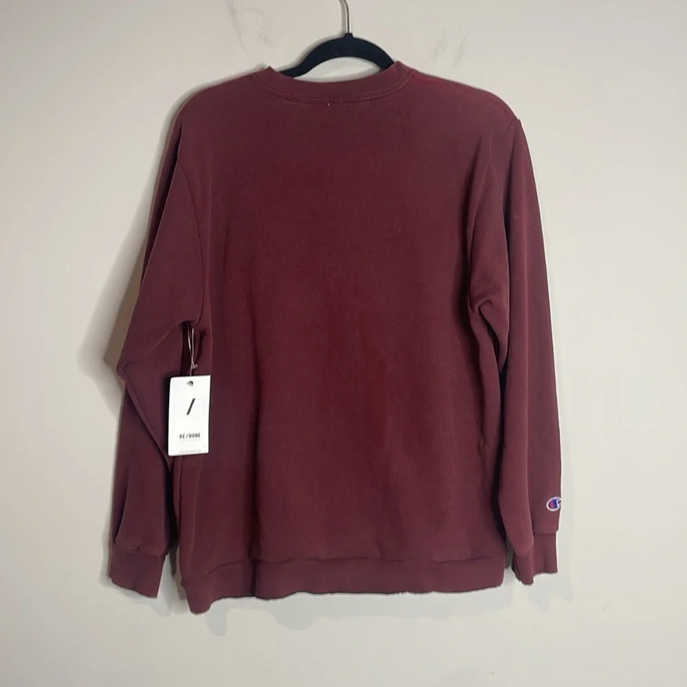 Re/Done | Women’s Distressed Champion Sweatshirt NWT - Picture 8 of 11